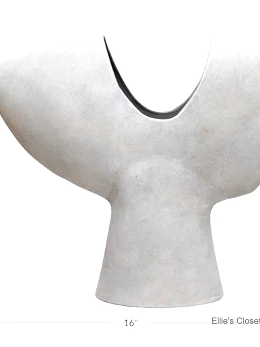 Modern Abstract Terracotta Vase for Indoor Tabletop Display